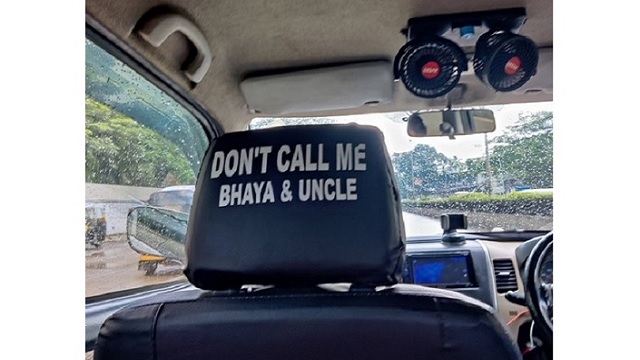 uber driver puts don't call me bhaya note