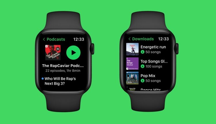 Spotify new apple watch application