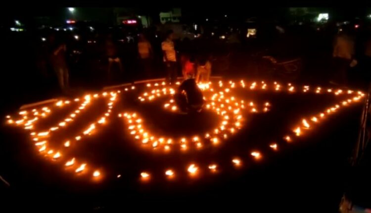 One lakh earthen lamps lit in Puri