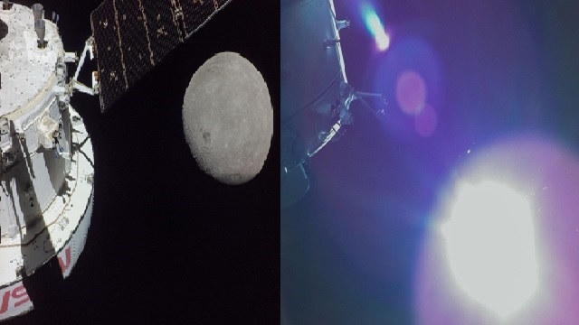 NASA moon flyby