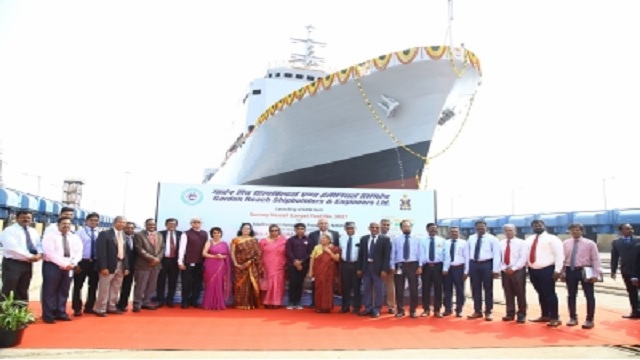 Navy launches new survey vessel 'Ikshak'