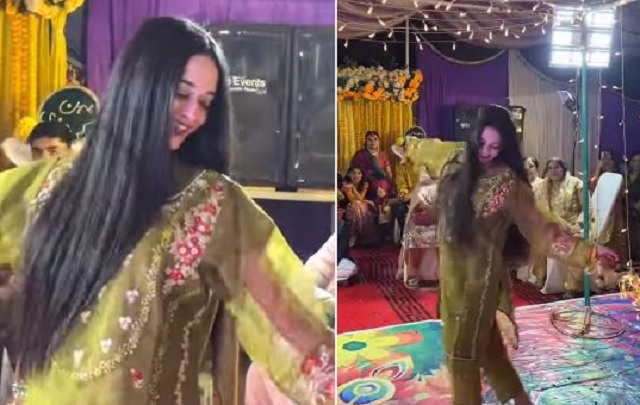 Pakistan girl Ayesha dances
