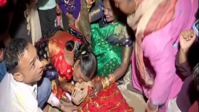 couple marry their pet dog with proper Hindu rituals