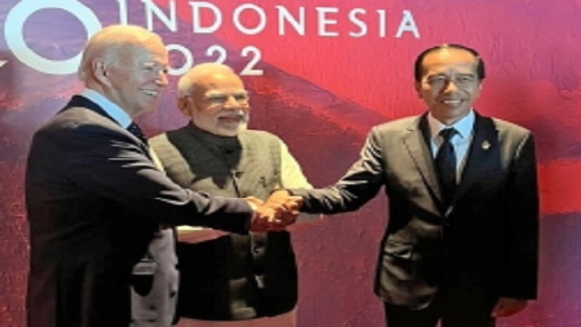 Biden meets Widodo Modi in g20