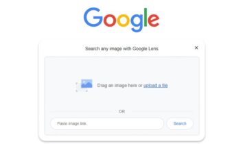 Google lens in homepage