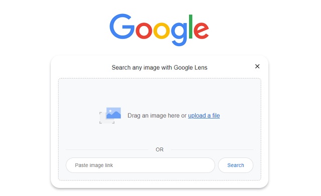 Google lens in homepage