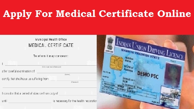 apply for Medical Certificate online