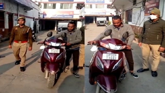 Romancing on two-wheeler in Lucknow