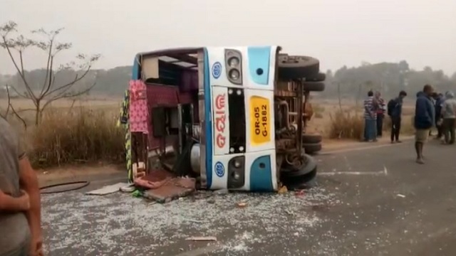 bus accident in aul