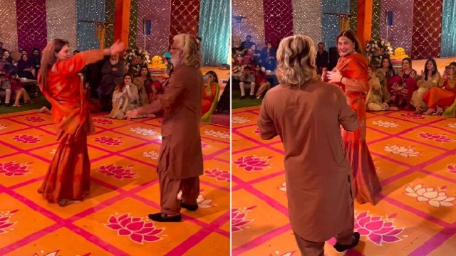 pakistani couple dance to beedi jalaile