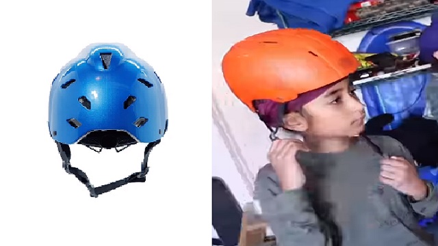 sikh woman design helmet