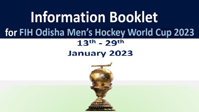 information booklet for Hockey World Cup