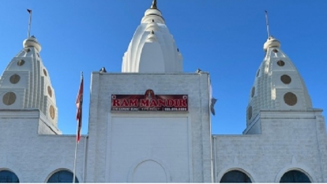 Hindu temple defaced in Canada