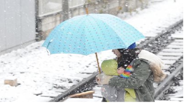 Northern Japan snowfall