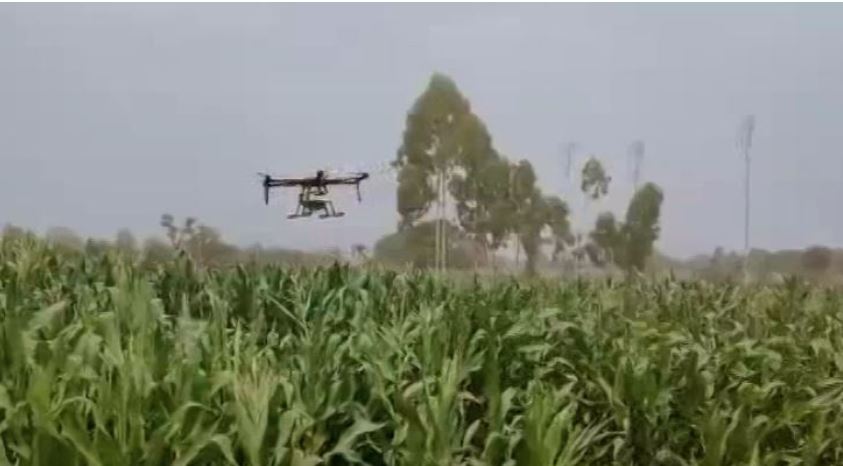 Pesticide spraying drone project