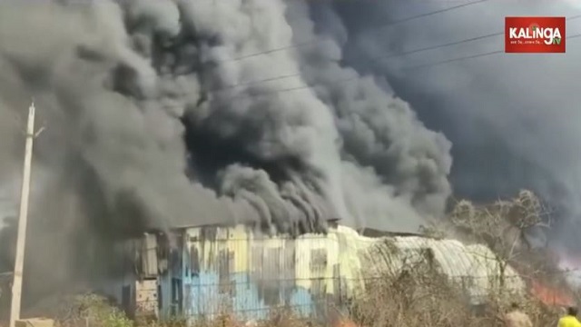 massive fire in khurda