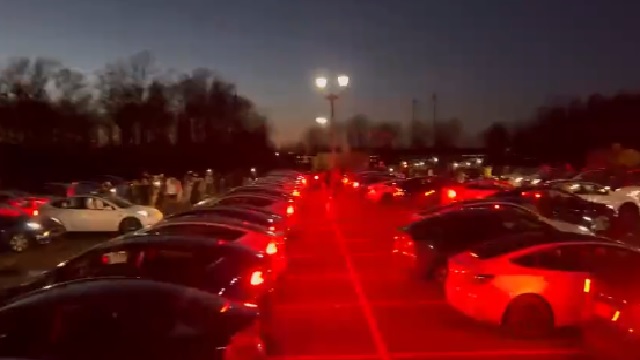 Tesla cars put up light show to naatu naatu
