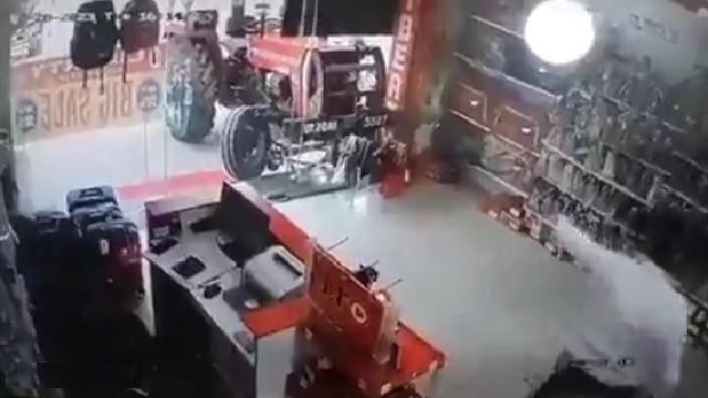 Tractor starts on its own