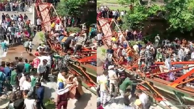 Footbridge collapse in Jammu