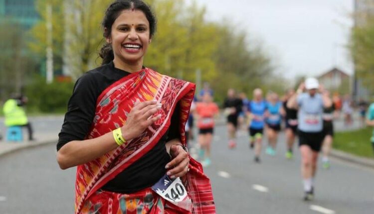 Odia woman runs Manchester marathon