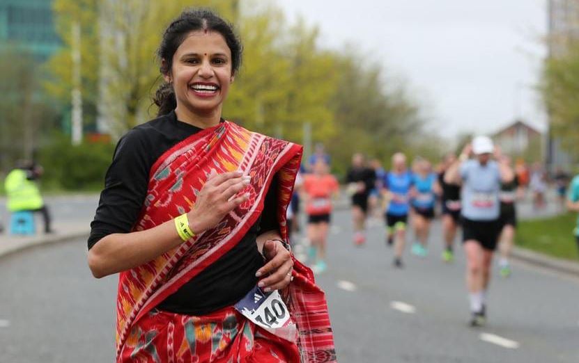 Odia woman runs Manchester marathon
