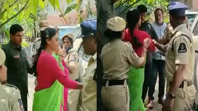 Sharmila slapped police