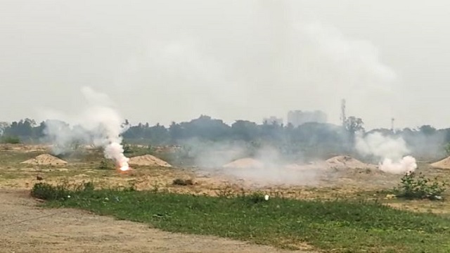 explosives on Konark Express