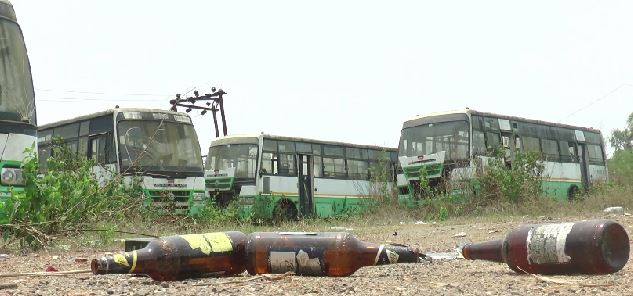 20 city buses turn into scrap in Jeypore