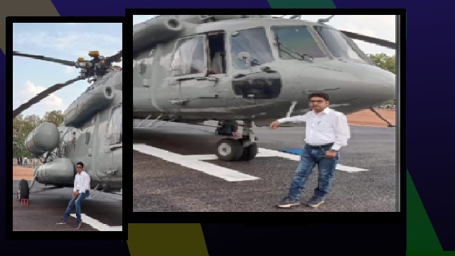 Pharmacist suspended for clicking photos with President’s helicopter