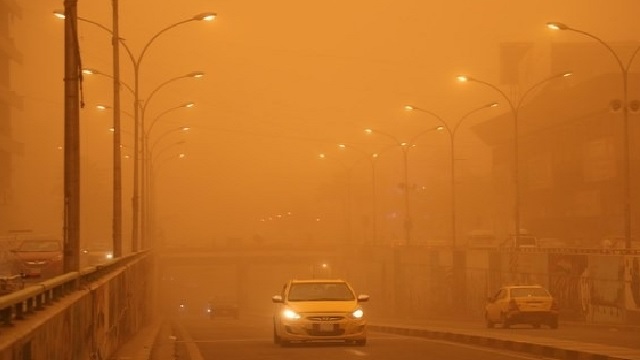 Dust storm in US