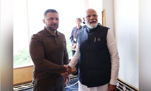 PM Modi meets Ukrainian President Zelenskyy