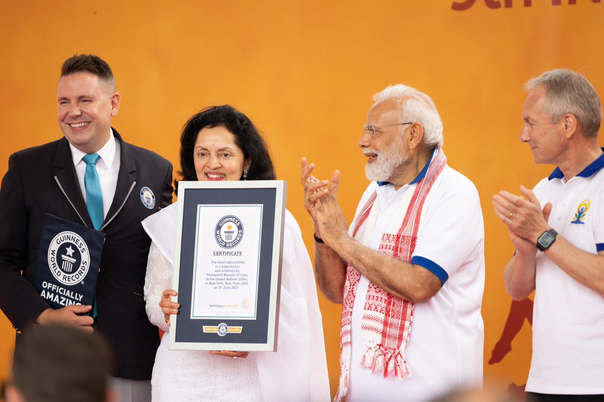Yoga celebrations sets Guinness World Records