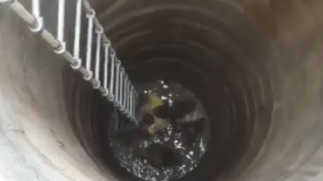 Fire fighters rescue girl from well