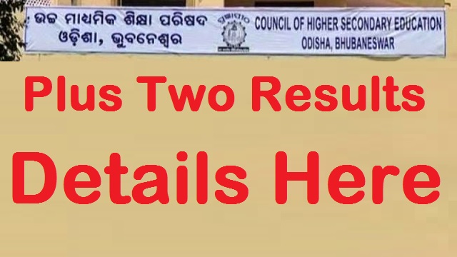 Odisha Plus Two Arts results 2023