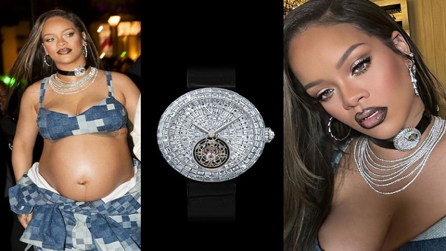 Rihanna diamond necklace