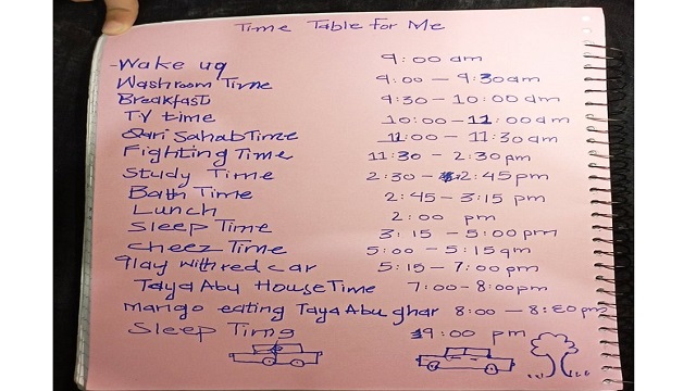 Time table viral post
