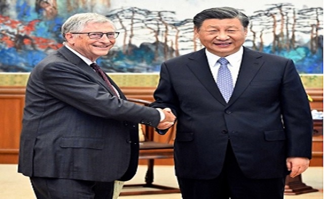 Xi Jinping meets Bill Gates