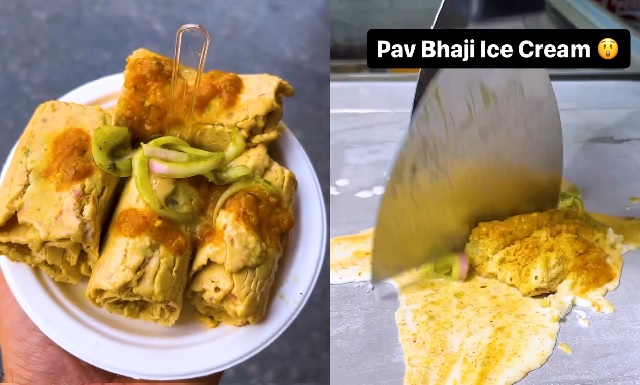 pav bhaji ice cream