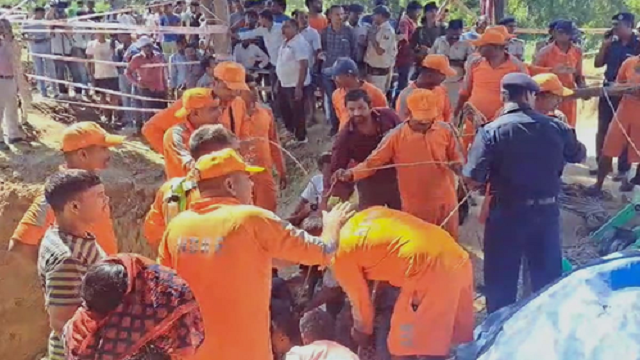Boy who fell into borewell successfully rescued