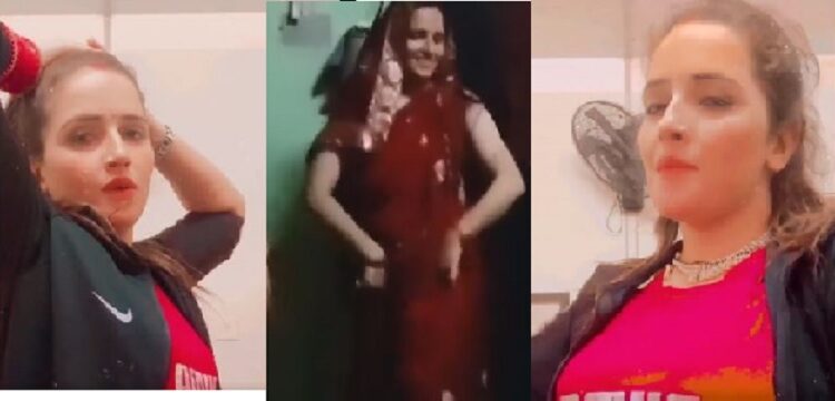Seema Haider dance video in red saree goes viral, watch