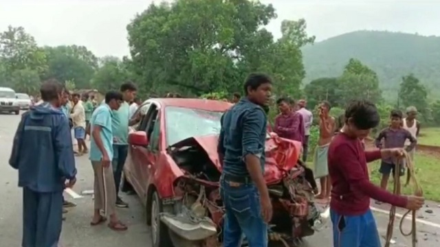 car-bike collision in Baliguda