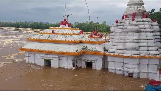 Floodwater enters Bhattarika Temple