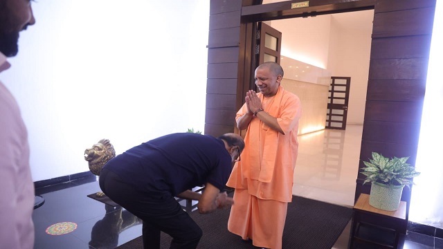 Rajnikanth says over touching feet of Yogi Adityanath