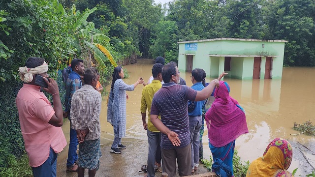 flood like situation in kaptipada 