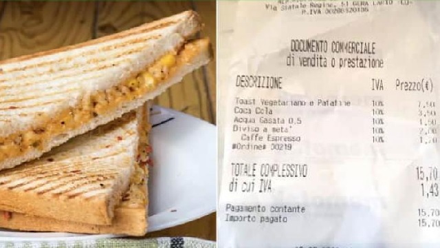 rs 182 for cutting sandwich