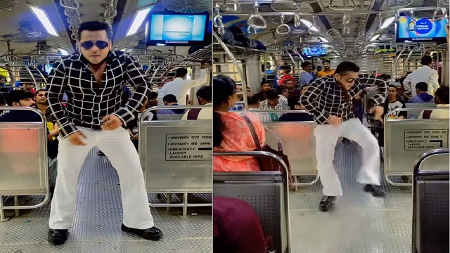 Salman khan dance in Mumbai Local