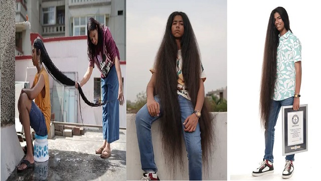 UP boy sets Guinness world record for longest hair on teenaged male