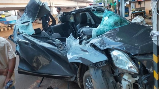 Accident in Bomikhal of Bhubaneswar