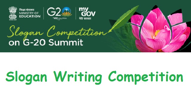 Slogan Writing Competition on G20 Summit