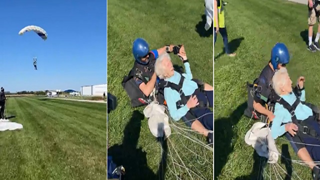 104-year-old woman skydiver passes away